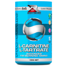 Load image into Gallery viewer, L-Carnitine L-Tartrate may improve metabolism to boost fat loss. It may also improve endurance as well as protein synthesis, aiding in recovery. With improved recovery, you may be able to train harder to improve results.