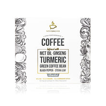 Load image into Gallery viewer, Caramel and cinnamon spiced coffee which is good for you and your brain to improve focus, perofrmance and concentration. The best way to get results in the gym or outdoor training.