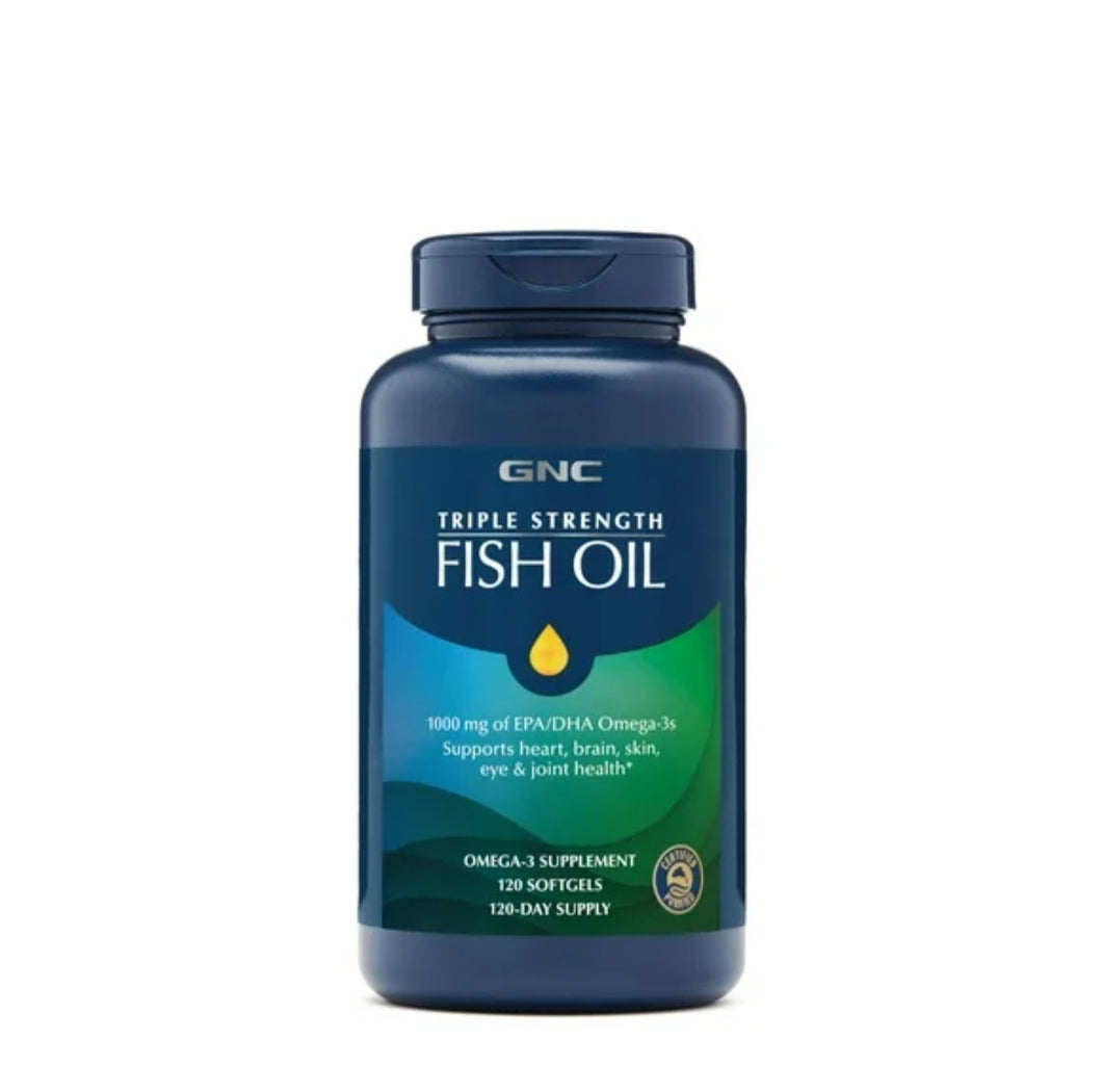 GNC TRIPLE STRENGTH FISH OIL 120c